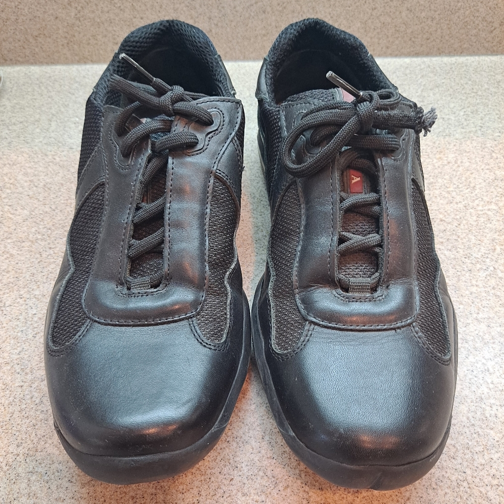 Prada men's black sneakers